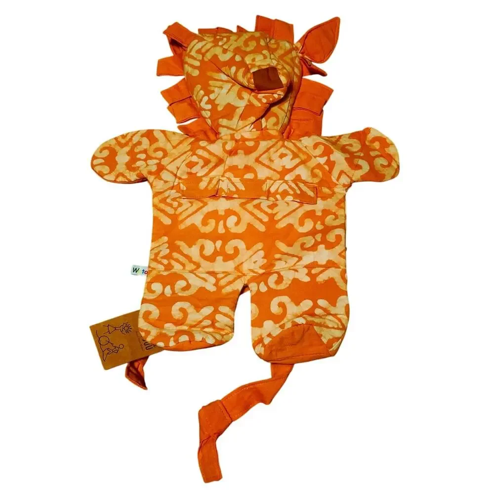 Amani Ya Juu Kenya lion tangerine backpack nwt